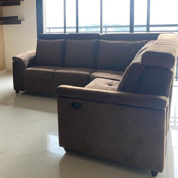 black colour corner sofa