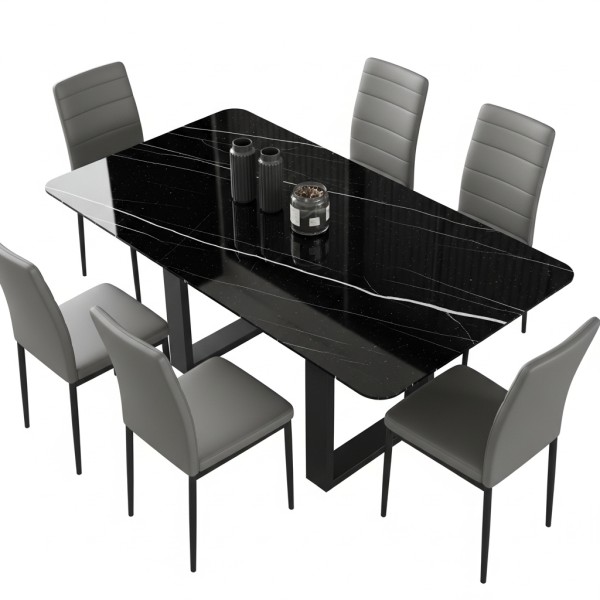 black colour dining table models
