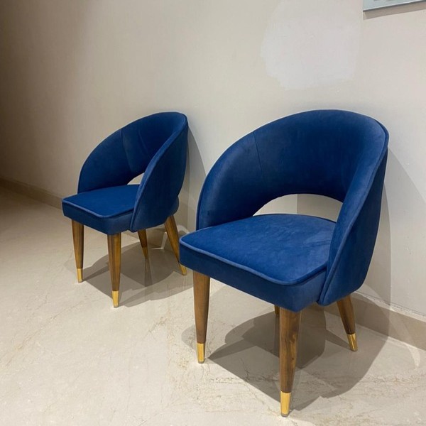 blue color accent chair suhaus
