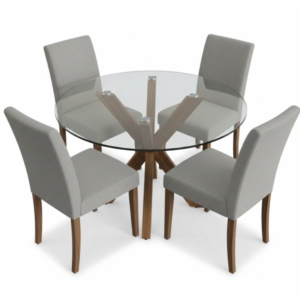 four seater glass dining table models