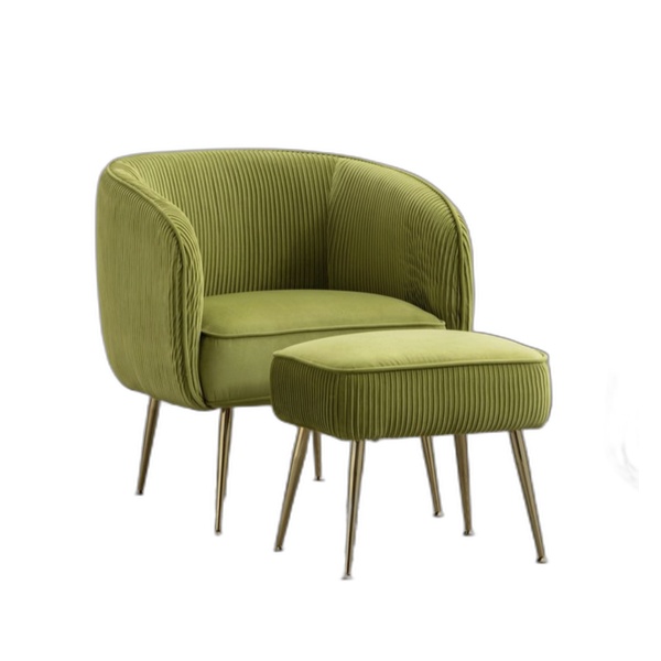 accent chair with ottoman