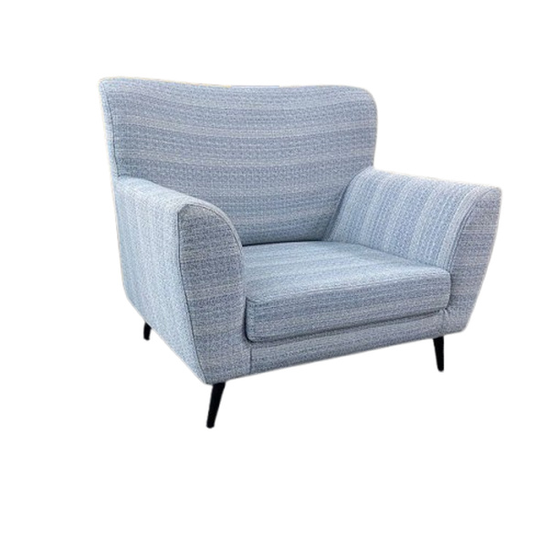 single blue accent chairs