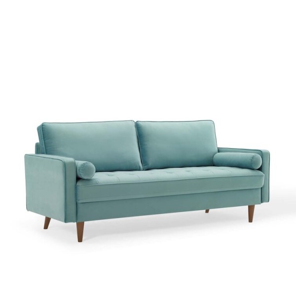 fabric sofa blue colour