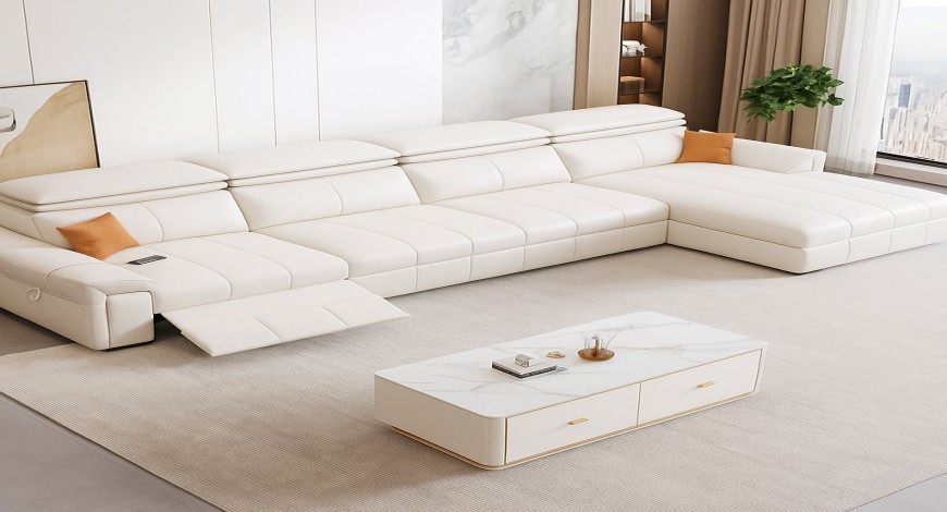 l shape recliner sofa cum bed