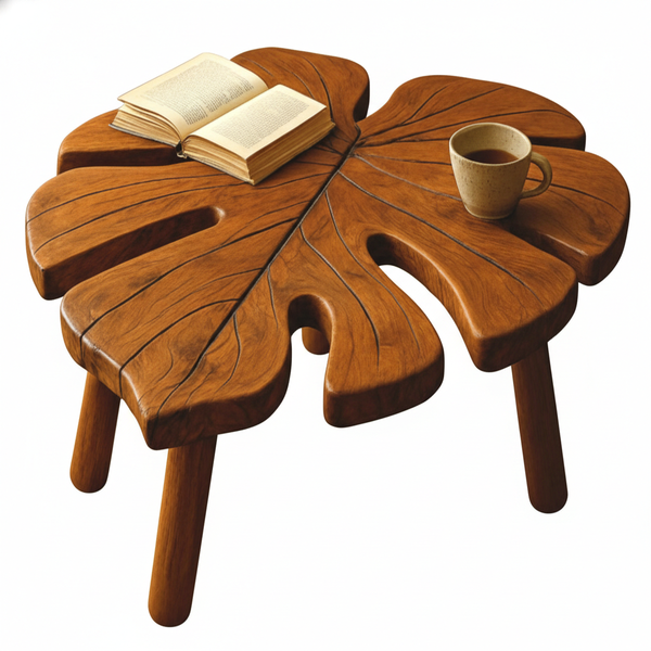 leaf shape coffee table