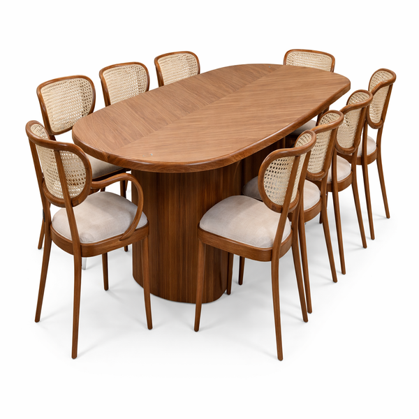 wooden dining table set