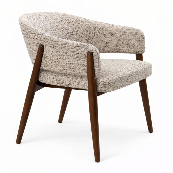 Mid-century modern upholstered armchair