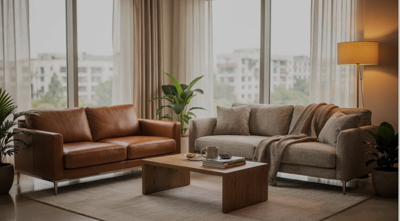 leather vs fabric sofa