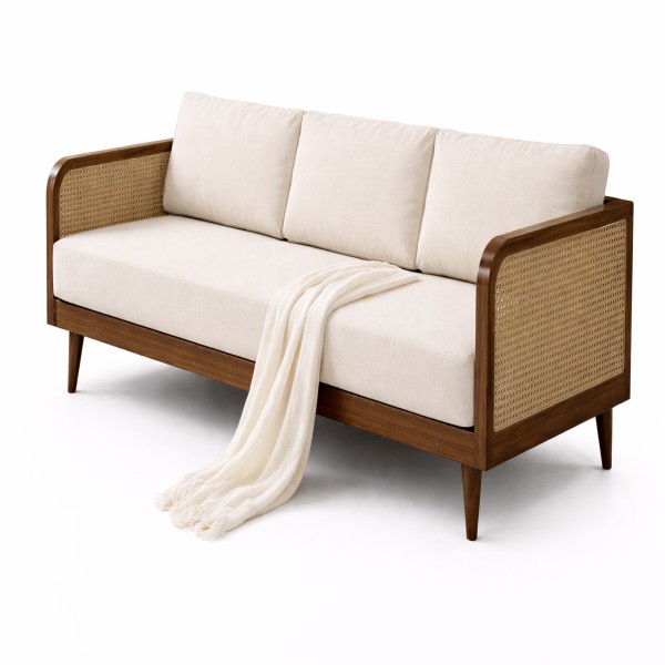 old model wooden sofa