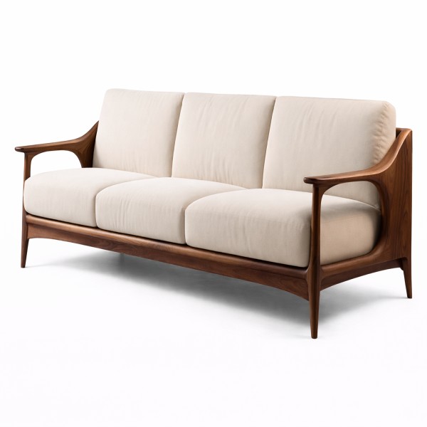 wooden sofa 3 seater