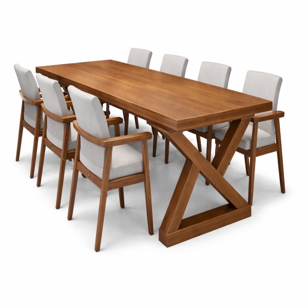 wooden dining 6 seater dining table
