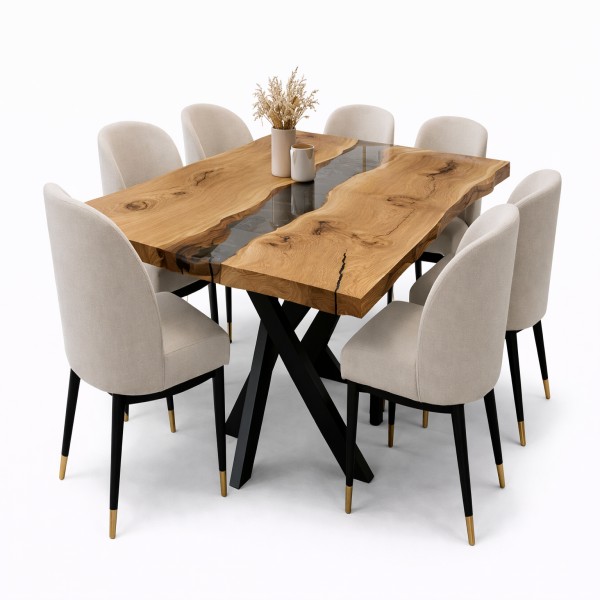 wooden dining table
